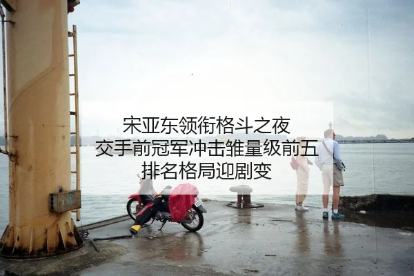 宋亚东领衔格斗之夜 交手前冠军冲击雏量级前五 排名格局迎剧变